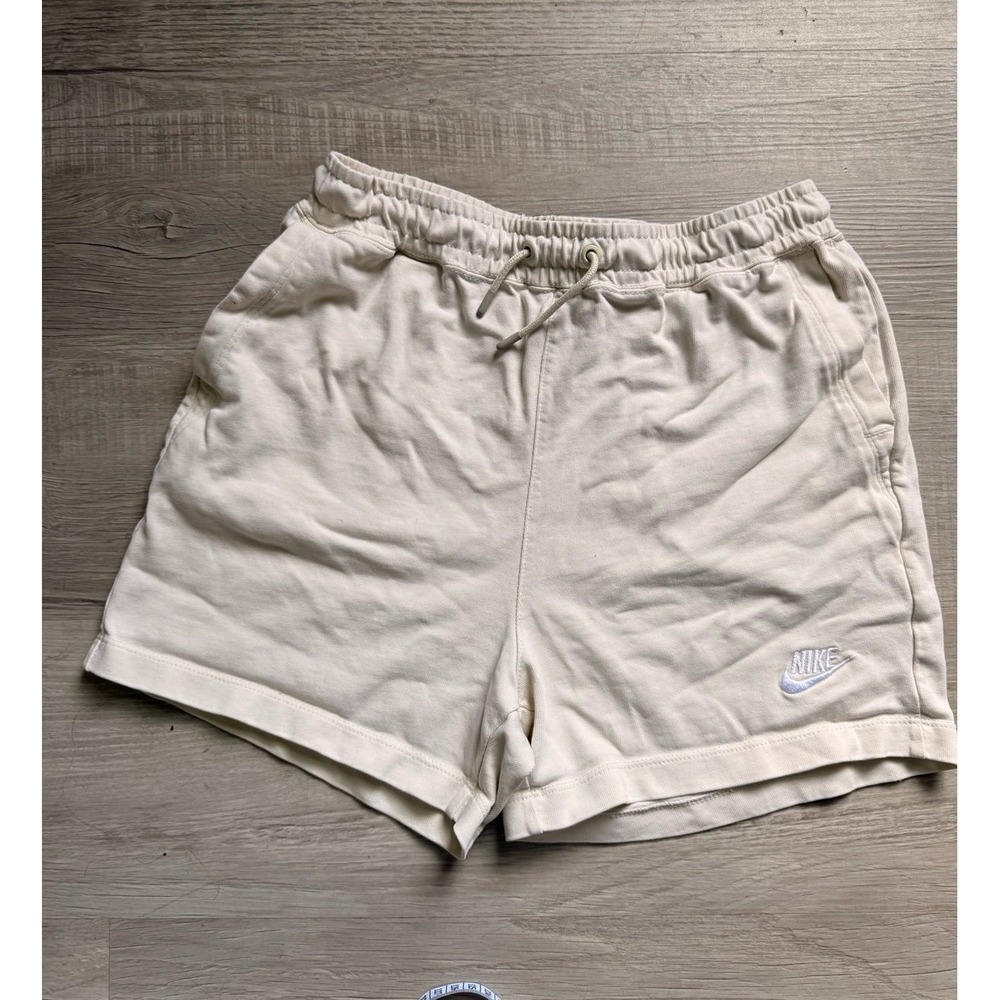 Nike Women's small‎ cozy cream sportswear comfy shorts sweat